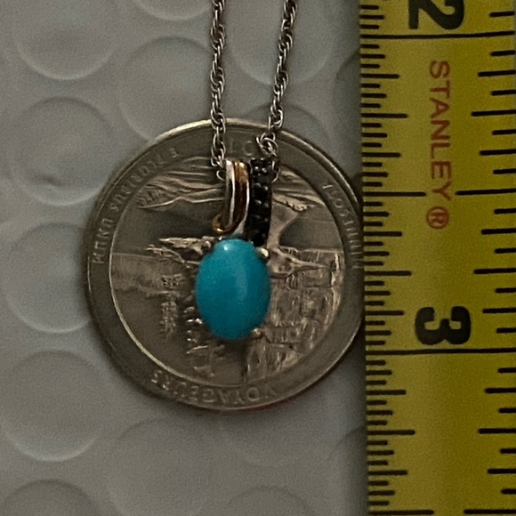 Arizona sleeping beauty turquoise necklace 1.70 - Picture 6 of 6